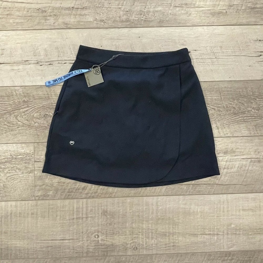 G/FORE Embroidered Golf Skort Navy Blue Size 2